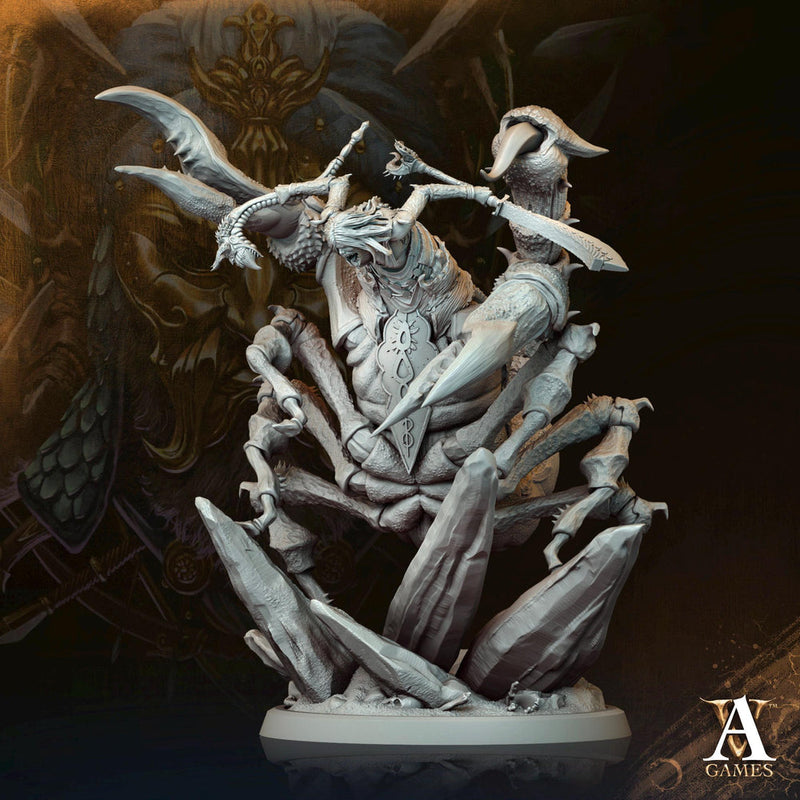 Female Tlincallis, Manscorpions, Scorpion folk | 28mm.32mm,54mm,75mm Scale | D&D 5e Miniature | Dungeons and Dragons | Archvillain Games - Only-Games