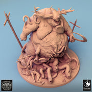 Flesh Golem Abomination Pestilence Demon (4 sizes) | 110mm Tall Proxy size | Large, Huge, Gargantuan D&D scale | Daemon Mini | Wargames  | - Only-Games