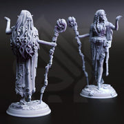 Dark Elf Female Cleric, Sorcerer, Wizard PC/ NPC Miniature | 28mm, 32mm,54mm,75mm, 100mm Scales | Dungeons and Dragons Pathfinder | DM Stash - Only-Games