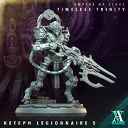 Sci-Fi Miniature Robot Legionnaire, Timeless Trinity | Base Diameter Sizes: 25mm,32mm, 50mm, 65mm,80mm | Resin Mini | Archvillain Games - Only-Games