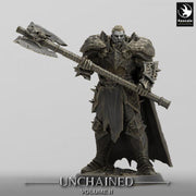 Human Ranger, Fighter Greataxe PC / NPC, DnD 5e Unpainted Mini| 28mm, 32mm,54mm,75mm,100mm Scales | Dungeons & Dragons - Only-Games