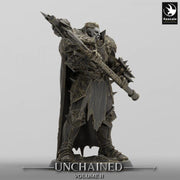 Human Ranger, Fighter Greataxe PC / NPC, DnD 5e Unpainted Mini| 28mm, 32mm,54mm,75mm,100mm Scales | Dungeons & Dragons - Only-Games