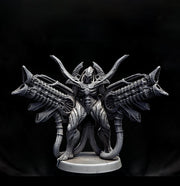 Sci-Fi Miniature Robot Infantry, H.R Giger Style | Base Diameter Sizes: 25mm,32mm, 50mm, 65mm,80mm | Resin Mini | Mini Monster Mayhem - Only-Games