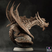 Flying Dragon Beast (4 sizes) D&D Miniature | Young, Adult, Huge, Gargantuan (183mm High) | Resin Statue| Figurine | Dungeons and Dragons 5e - Only-Games