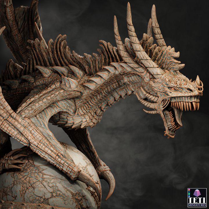 Flying Dragon Beast (4 sizes) D&D Miniature | Young, Adult, Huge, Gargantuan (183mm High) | Resin Statue| Figurine | Dungeons and Dragons 5e - Only-Games