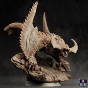 Wyvern (4 sizes) D&D Miniature | Young, Adult, Huge, Gargantuan (183mm High) | Resin Statue| Figurine | Dungeons and Dragons 5e - Only-Games