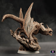 Wyvern (4 sizes) D&D Miniature | Young, Adult, Huge, Gargantuan (183mm High) | Resin Statue| Figurine | Dungeons and Dragons 5e - Only-Games