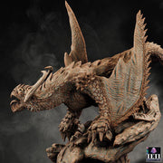 Wyvern (4 sizes) D&D Miniature | Young, Adult, Huge, Gargantuan (183mm High) | Resin Statue| Figurine | Dungeons and Dragons 5e - Only-Games