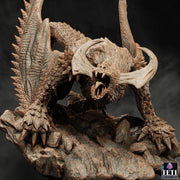 Wyvern (4 sizes) D&D Miniature | Young, Adult, Huge, Gargantuan (183mm High) | Resin Statue| Figurine | Dungeons and Dragons 5e - Only-Games