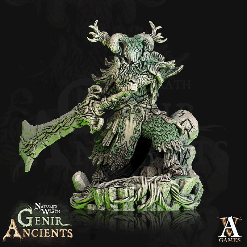 Ancient Verdant Lord (5 sizes) Unpainted Miniature | 28mm,32mm, 54mm,75mm,100 Scales | Dungeons & Dragons |Pathfinder | Archvillain games - Only-Games