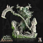 Ancient Verdant Lord (5 sizes) Unpainted Miniature | 28mm,32mm, 54mm,75mm,100 Scales | Dungeons & Dragons |Pathfinder | Archvillain games - Only-Games