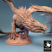 Chromatic Adult, Ancient Red Dragon (4 sizes) D&D Miniature | 460mm Wing Span, 185mm Height |Resin Figure Dungeons and Dragons 5e Pathfinder - Only-Games