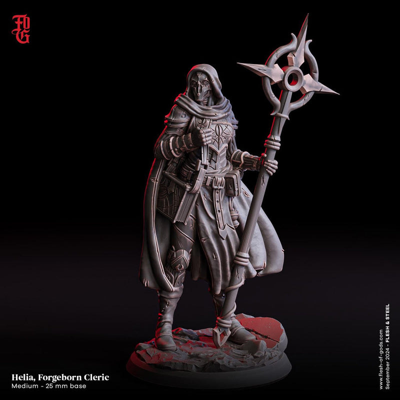 Warforged Cleric, Sorcerer | 28mm,32mm,54mm,75mm,100mm Scale Resin Miniature | Dungeons and Dragons D&D 5e Pathfinder | Flesh of Gods - Only-Games
