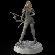 Female Sexy Human Fighter Ranger Sharpshooter, Unpainted | 28mm,32mm,54mm,75mm,100mm Scale | Resin Dungeons and Dragons D&D 5e  | Pathfinder - Only-Games