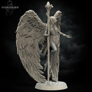 Female Celestial Angel PC NPC D&D Miniature | 28mm, 32mm, 54mm,75mm, 100mm Scales | Pathfinder Figure | Figurine unpainted | RPG Gift Idea - Only-Games