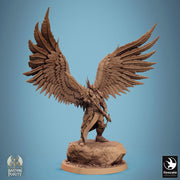 Winged Paladin, Male Celestial Angel, Solar, Deva (2 Poses), DnD 5e Unpainted Mini | 28mm, 32mm,54mm,75mm,100mm Scales |Dungeons & Dragons - Only-Games