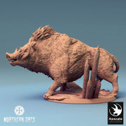 Wild Boar and Giant Boar Miniatures | Dungeons and Dragons 5e  | 28mm,32mm, 54mm, 75mm, 100mm Scale | Pathfinder | Rescale miniatures - Only-Games