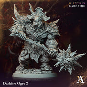 Raging Warrior Ogre, Resin Miniature | 28mm,32mm Scales (40mm, 50mm, 60mm, 75mm BASE Sizes) |  D&D 5e Against Giants | Dungeons and Dragons - Only-Games