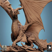 Legendary Dragon (4 sizes) D&D Miniature | 290mm Wing Span, 217mm Height | Resin Figurine | Dungeons and Dragons 5e Pathfinder | Great gift - Only-Games