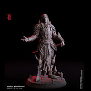 Human Paladin Fighter PC / NPC | 28mm, 32mm,54mm,75mm,100mm Scales | Player Character Mini D&D 5e Pathfinder Figurine |Flesh of Gods - Only-Games