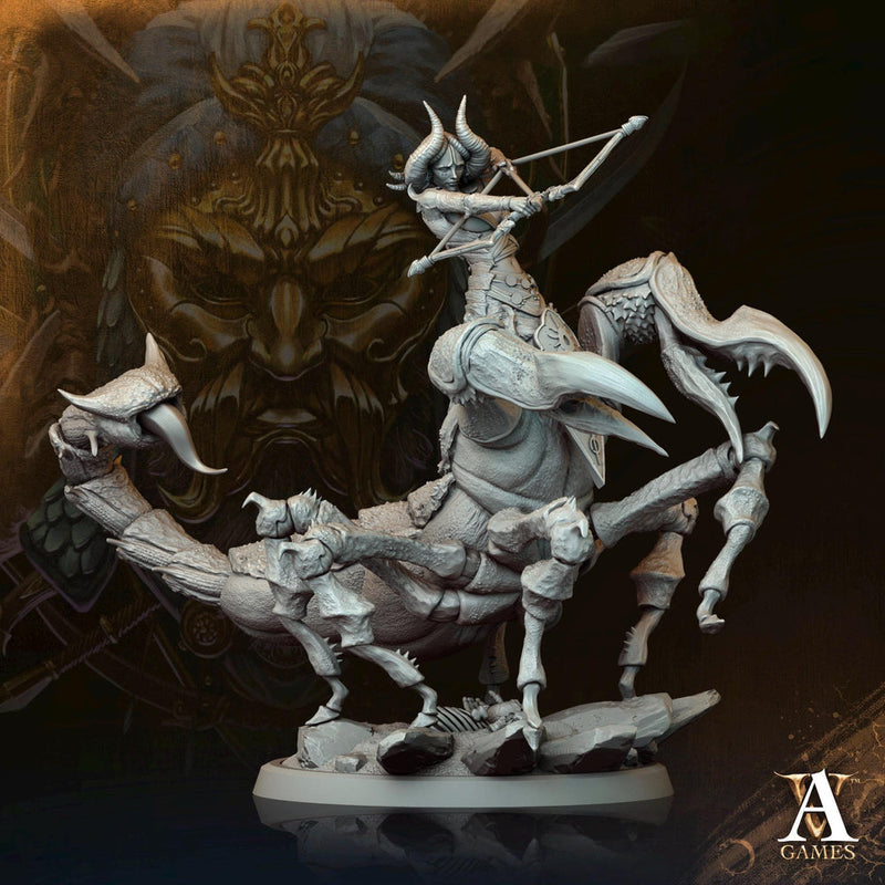 Female Tlincallis, Manscorpions, Scorpion folk | 28mm.32mm,54mm,75mm Scale | D&D 5e Miniature | Dungeons and Dragons | Archvillain Games - Only-Games