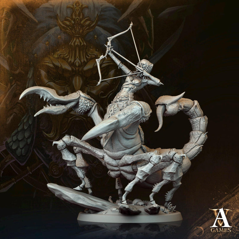 Female Tlincallis, Manscorpions, Scorpion folk | 28mm.32mm,54mm,75mm Scale | D&D 5e Miniature | Dungeons and Dragons | Archvillain Games - Only-Games