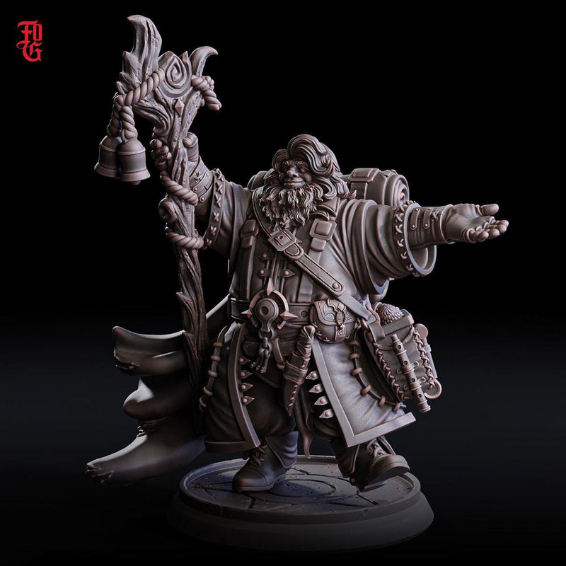Dwarf, Gnome Wizard, Sorcerer, Warlock | Dnd 5e Resin  Miniature |  28mm, 32mm,54mm,75mm,100mm Scales | Pathfinder figure | Flesh of Gods - Only-Games