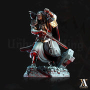 Human Fighter, Eldritch Knight, Hexblade Warlock, Witch Hunter, Monster Slayer Ranger | 28mm,32mm,54mm,75mm,100mm Scale | Figure mini D&D 5e - Only-Games