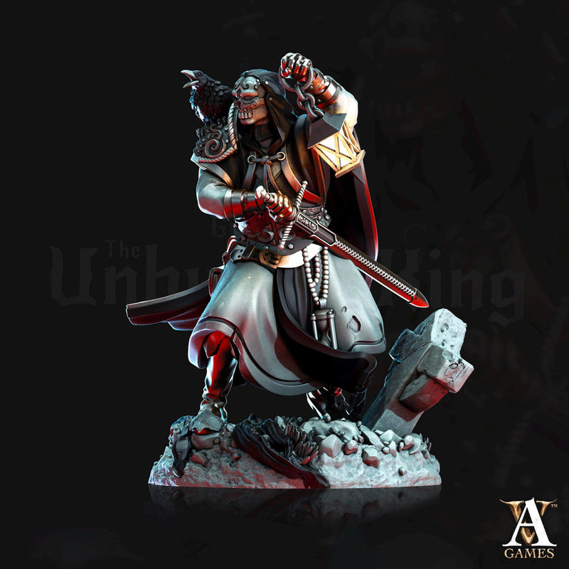 Human Fighter, Eldritch Knight, Hexblade Warlock, Witch Hunter, Monster Slayer Ranger | 28mm,32mm,54mm,75mm,100mm Scale | Figure mini D&D 5e - Only-Games