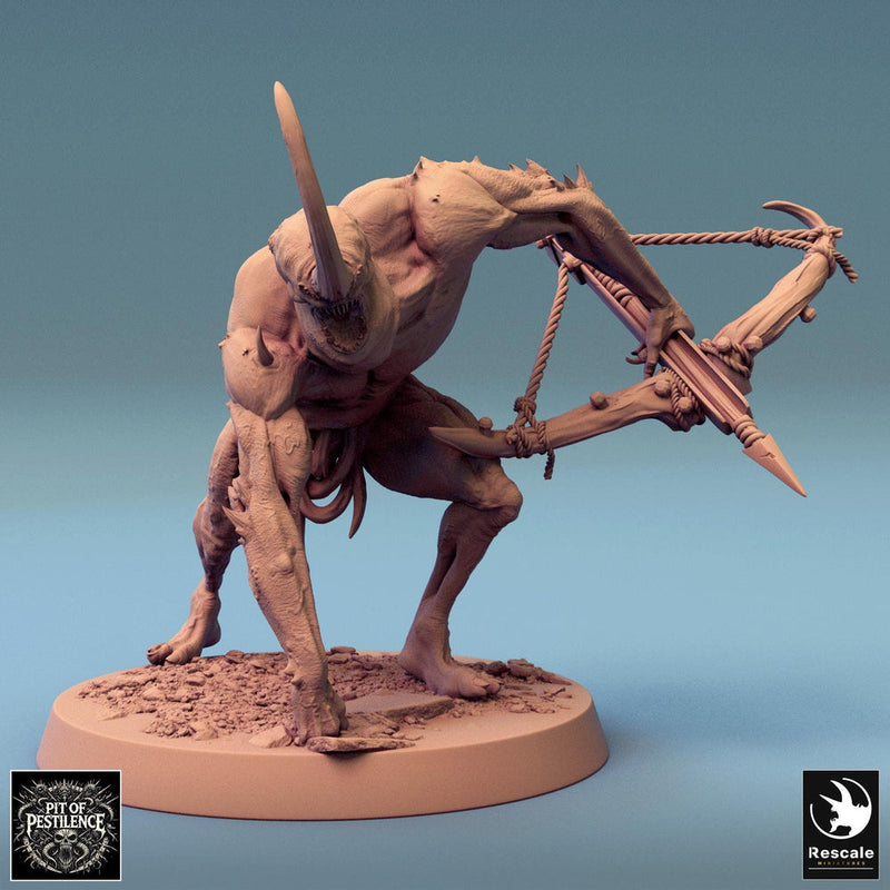 Putrid Fiend Demon, Flesh Golem Eldritch Horror, DnD Unpainted Miniature| 28mm, 32mm (proxy size),54mm,75mm,100mm Scales Dungeons & Dragons - Only-Games