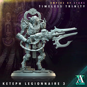 Sci-Fi Miniature Robot Legionnaire, Timeless Trinity | Base Diameter Sizes: 25mm,32mm, 50mm, 65mm,80mm | Resin Mini | Archvillain Games - Only-Games
