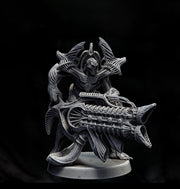 Sci-Fi Miniature Robot Infantry, H.R Giger Style | Base Diameter Sizes: 25mm,32mm, 50mm, 65mm,80mm | Resin Mini | Mini Monster Mayhem - Only-Games