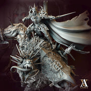 Vampire Lord on Gargantuan Vampiric Beast (3 size options) | 100mm base. 180mm tall to top of rider Head | Dungeons and Dragons |D&D 5e Gift - Only-Games