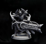 Sci-Fi Miniature Robot Infantry, H.R Giger Style | Base Diameter Sizes: 25mm,32mm, 50mm, 65mm,80mm | Resin Mini | Mini Monster Mayhem - Only-Games