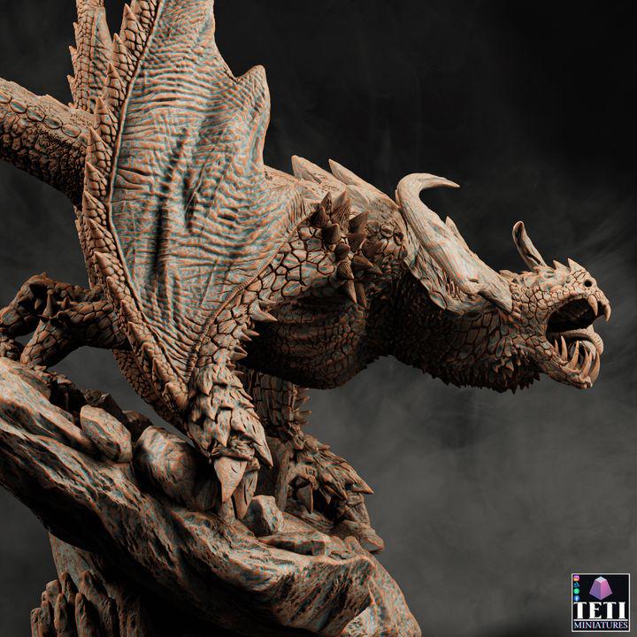 Wyvern (4 sizes) D&D Miniature | Young, Adult, Huge, Gargantuan (183mm High) | Resin Statue| Figurine | Dungeons and Dragons 5e - Only-Games