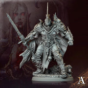 Undead Knight, Death Knight, Oathbreaker Paladin | 28mm,32mm, 54mm ,75mm,100mm Scale | Dungeons & Dragons Miniature Pathfinder Role Playing - Only-Games