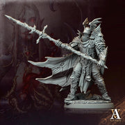 Undead Knight, Death Knight, Oathbreaker Paladin | 28mm,32mm, 54mm ,75mm,100mm Scale | Dungeons & Dragons Miniature Pathfinder Role Playing - Only-Games