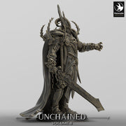 Oathbreaker Paladin, Fighter Battlemaster Great Sword PC / NPC, DnD 5e Unpainted Mini| 28mm, 32mm,54mm,75mm,100mm Scales |Dungeons & Dragons - Only-Games