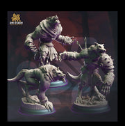 Werewolf Fighter (3 different Poses) | 28mm,32mm,54mm,75mm,100mm Scales | Resin Miniature Dungeons & Dragons | mini for painting |Pathfinder - Only-Games