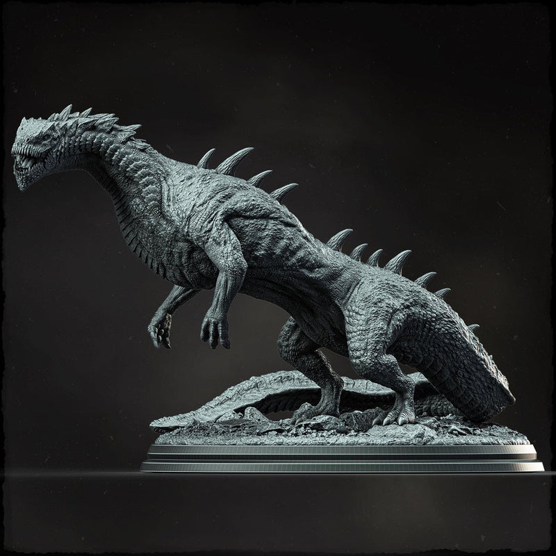 Thundralisk the Swift Fury, Gargantuan Lizard Monster (4 sizes) D&D  Miniature | 265mm Long | Resin Statue Figurine  Dungeons and Dragons 5e - Only-Games