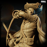 Legendary Dark Elf Mercenary Swashbuckler Leader PC / NPC Miniature | 28mm,32mm,54mm,75mm,100mm Scales | Dungeons and Dragons | Pathfinder | - Only-Games