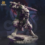 Werewolf Fighter, Wolf Folk, Wolfkind in Armor | 28mm,32mm,54mm,75mm,100mm Scales, | Dungeons and Dragons D&D 5e | Pathfinder| DM Stash - Only-Games