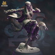 Female Elf Monk Sorcerer Druid Miniature | 28mm, 32mm,54mm,75mm,100mm Scales | Dungeons & Dragons, Pathfinder | DM Stash | Role playing game - Only-Games