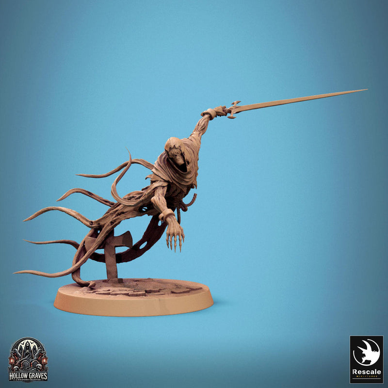 Ghost Undead Monster, Scythe or Sword Options (5 sizes), DnD 5e Unpainted Mini| 28mm, 32mm,54mm,75mm,100mm Scales | Dungeons & Dragons - Only-Games