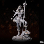 Human Female Cleric, Druid PC NPC Miniature | 28mm,32mm,54mm,75mm,100mm Scales | Dungeons and Dragons | Pathfinder | Battle Wizard - Only-Games