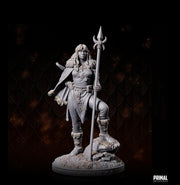 Human Female Cleric, Druid PC NPC Miniature | 28mm,32mm,54mm,75mm,100mm Scales | Dungeons and Dragons | Pathfinder | Battle Wizard - Only-Games