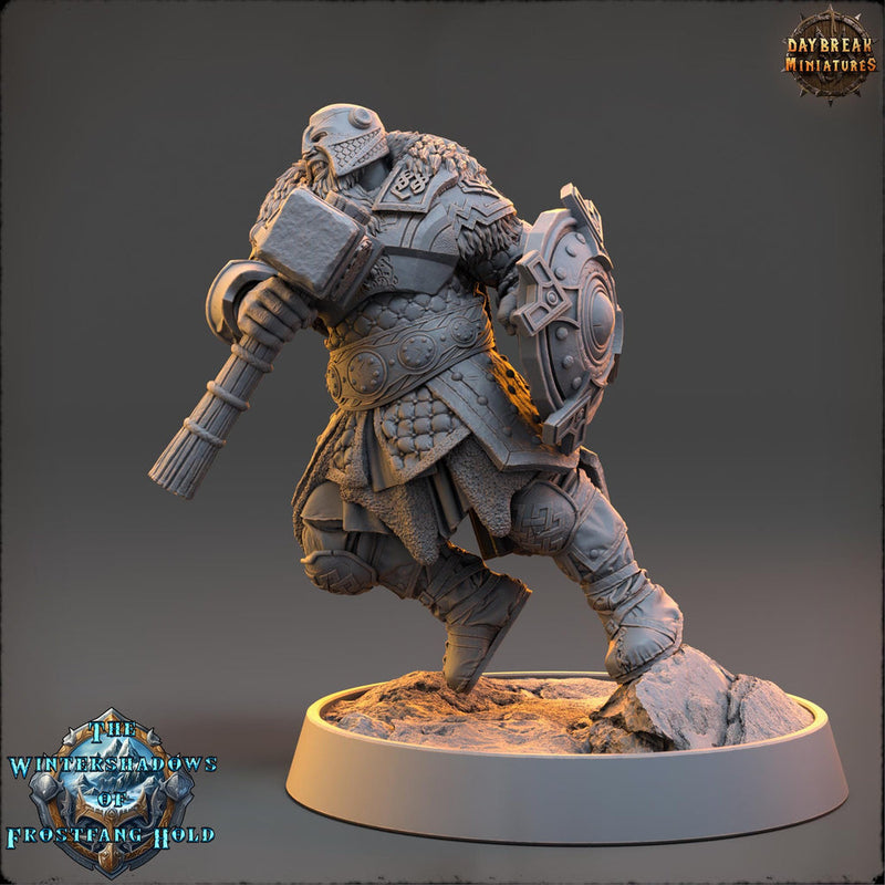 War Domain Cleric, Paladin PC /NPC Unpainted | 28mm,32mm,54mm,75mm,100mm Scales | Dungeons and Dragons | Pathfinder | Daybreak Miniatures - Only-Games
