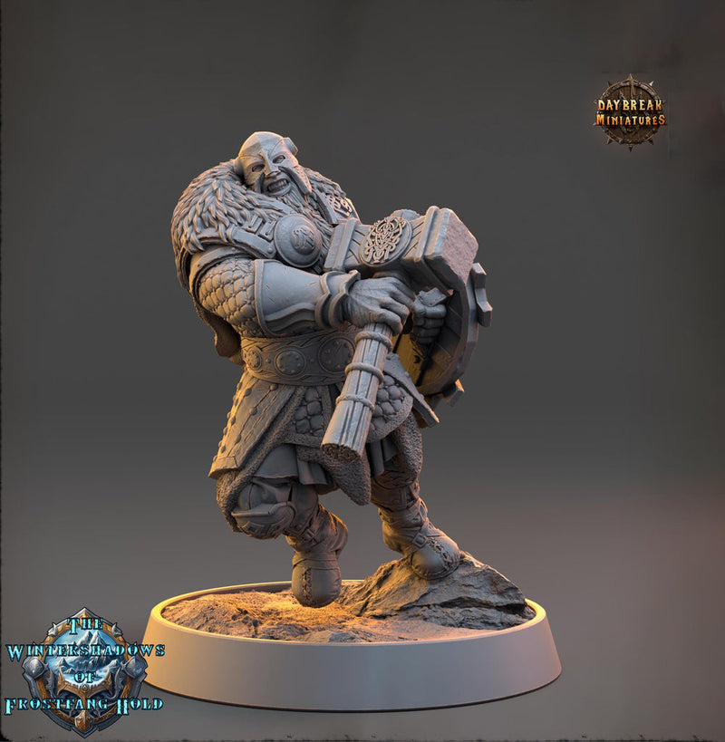 War Domain Cleric, Paladin PC /NPC Unpainted | 28mm,32mm,54mm,75mm,100mm Scales | Dungeons and Dragons | Pathfinder | Daybreak Miniatures - Only-Games