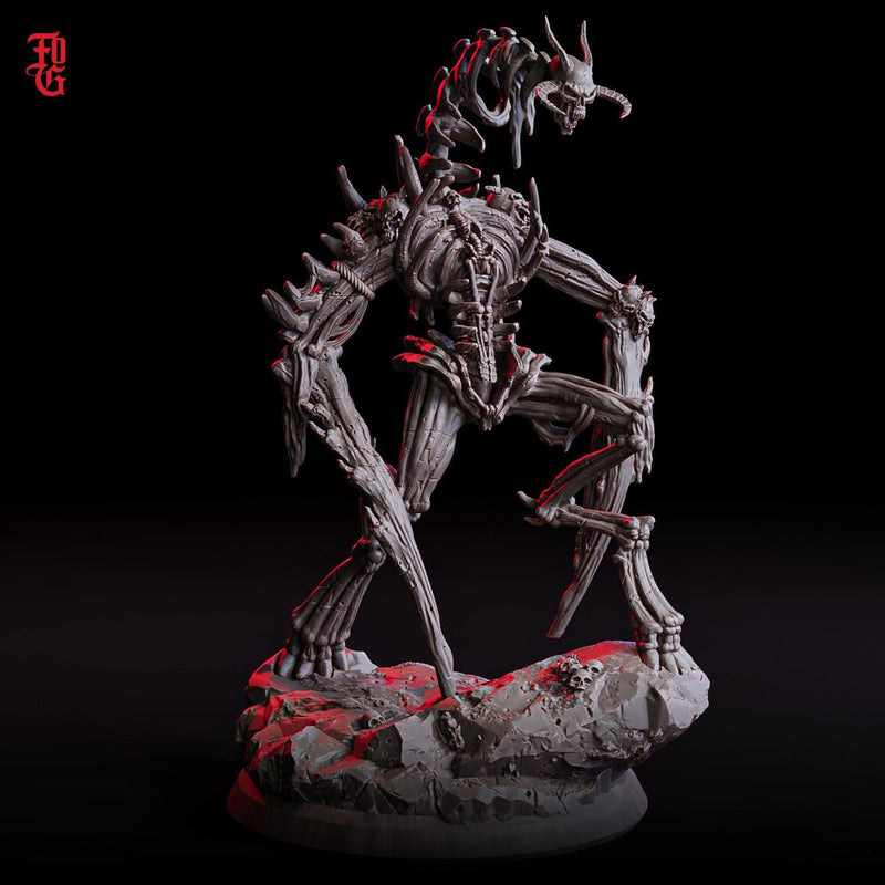 Undead Bone Construct, Demon Fiend, Miniature | 4 Sizes Medium, Large, Huge, Gargantuan | Dungeons and Dragons 5e Pathfinder | Flesh of Gods - Only-Games