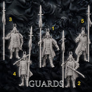 Samurai Polearm Master, Fighter Battle Master, Paladin  | DnD Unpainted Miniature 28mm,32mm,54mm,75mm,100mm Scale Figure DnD mini - Only-Games